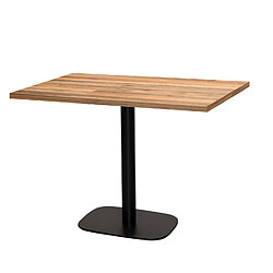 Restootab Table 120x70cm - modèle Round vieux plancher 