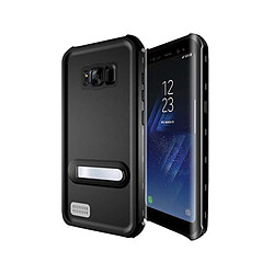 Totalcadeau Etui de protection étanche compatible Samsung Galaxy S8+ Aqua Case Noir Transparent pas cher