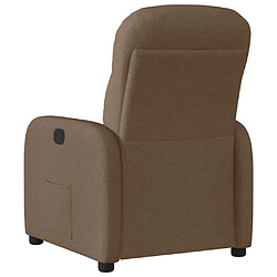 Acheter vidaXL Fauteuil inclinable Marron Tissu