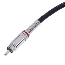 Avis rca mâle à 6.35mm fiche mâle mono audio aux connecteur câble cordon 0.5m