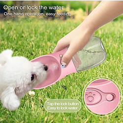 Acheter Wewoo Distributeur d'Eau Animaux rose Mangeoire portative potable d'animal familier de voyage de plein air, capacité: 350ml