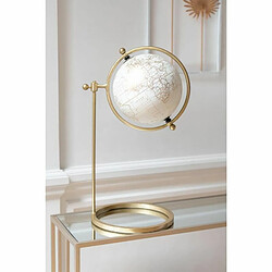 Paris Prix Globe Ajustable Déco Cercle 35cm Or & Blanc