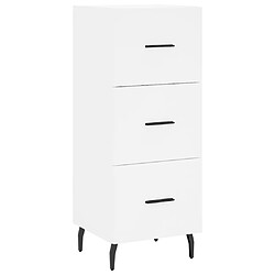 Acheter vidaXL Buffet haut Blanc 34,5x34x180 cm Bois d'ingénierie