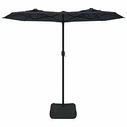 Avis Maison Chic Parasol Jardin | Parasol à double tête noir 316x240 cm - GKD67471