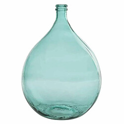 Paris Prix Vase Design en Verre Bouteille 56cm Bleu Azur