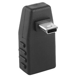 Avis Wewoo Adaptateur noir 90 degrés vers le bas coudé mini-usb mâle USB 2.0 AF