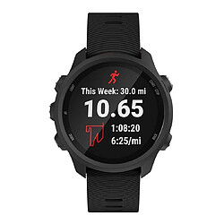 Wewoo Bracelet pour montre connectée de en silicone Smartwatch Garmin Forerunner 245 noir