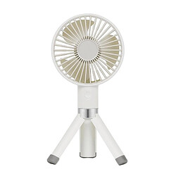 (Blanc) Mini Ventilateur de Bureau de Chargement Portable USB Trépied Ventilateur de Poche Support Escamotable avec Chargement USB Capacité de la Batterie 2000mAh