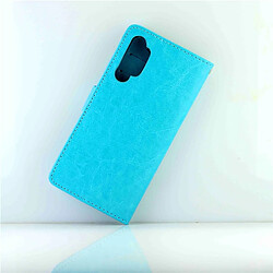 Acheter Wewoo Housse Coque Pour OPPO Realme XT / X2 Crazy Horse Texture de protection en cuir à rabat horizontal avec support et fentes cartes et portefeuille et cadre photo bleu bébé