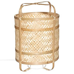 Atmosphera, Createur D'Interieur Lampe Bambou Frida H42 cm Beige - ATMOSPHERA