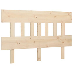 Maison Chic Tête de lit scandinave,Meuble de chambre 163,5x3x81 cm Bois massif de pin -MN84150