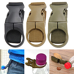 3pcs Ceinture Pince en Nylon Molle Sangle Sangle Boucles Clips Crochets Pour Suspendre Bouteilles D'eau de Sport