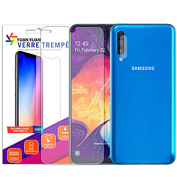 Verre trempé pour Samsung Galaxy A50 SM-A505 + Verre Trempé Camera Arrière Protecteur-9H Film Protection en Verre Trempé-Visiodirect -