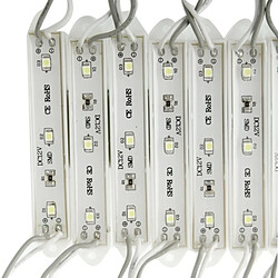 Wewoo Module LED blanc Bande lumineuse de du 3528 SMD de 20x 3-LED, DC 12V 