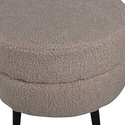 Venture Home Pouf Pot 40x40x40 cm Teddy Beige et noir pas cher