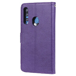 Avis Wewoo Housse Coque Pour Huawei Honor 10i Étui de protection à rabat horizontal de couleur unie avec support et fentes cartes et portefeuille et cadre photo et lanière violet