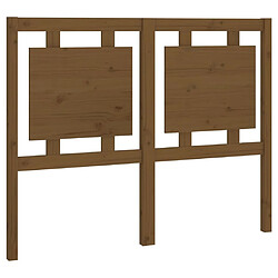 Maison Chic Tête de lit scandinave pour lit adulte,Meuble de chambre Marron miel 125,5x4x100 cm Bois massif de pin -MN67356