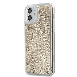 Guess Maroquinerie guess guhcp12slg4gslg iphone 12 mini 5,4" zloty/gold coque dur 4g liquid glitter