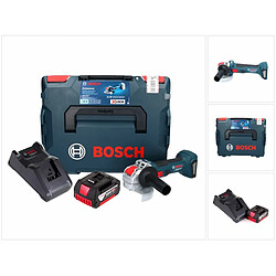 Bosch GWX 18V-7 Professional Meuleuse angulaire sans fil 125mm Brushless X-LOCK 18V + 1x Batterie 5,0 Ah + Chargeur + Coffret