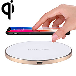 Wewoo Chargeur sans fil or pour iPhone, Galaxy, Huawei, Xiaomi, LG, HTC et autres téléphones intelligents Station de chargement sans Q21 rapide avec voyant,