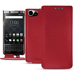 Housse cuir Blackberry Keyone - Rabat vertical - Rouge PU ( Pantone #d50032 ) - NOREVE