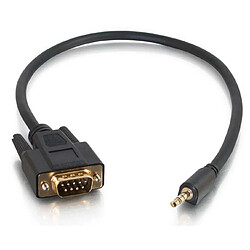 Cables To Go C2G 0.5m DB9 - 3.5mm m/m 3,5mm Noir