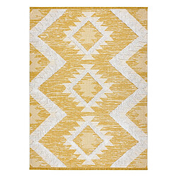 RUGSX ECO SIZAL Tapis - Diamants jaune/crème 155x220 cm