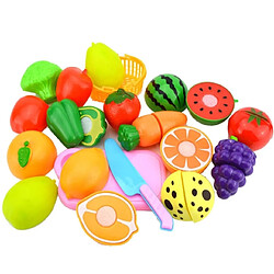 Wewoo Faire semblant de jouer en plastique alimentaire jouet coupe légume fruit pour enfantscouleur aléatoire et Style 15 PCS / Set