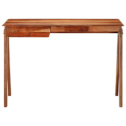 Maison Chic Bureau solide,Table de travail,Bureau d'ordinateur avec tiroir 110x50x77 cm bois d'acacia massif -GKD68586