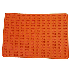 1pc Silicone Tapis De Cuisson Poisson Os Pour Chien Chien Traite Bonbons Chocolat Moule Orange