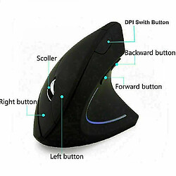 Universal Souris optique ergonomique verticale sans fil pour ordinateur portable PC pas cher