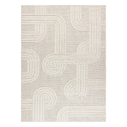 RUGSX Tapis SANTO SIZAL 1001 géométrique blanc 120x170 cm