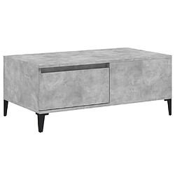 Maison Chic Table basse,Table Console Table d'appoint, Table pour salon Gris béton 90x50x36,5 cm Bois d'ingénierie -MN41395