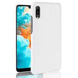 Wewoo Coque PC antichoc texture crocodile + PU pour Huawei Y6 Pro 2019 blanc