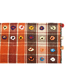 Vidal Tapis de laine 194x144 orange Jajim pas cher