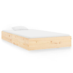 vidaXL Cadre de lit sans matelas bois massif 90x200 cm