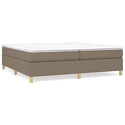 Sommier à lattes,Cadre à lattes de lit pour Adulte Taupe 200x200 cm Tissu -MN33799