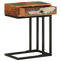 vidaXL Table d'appoint en U 45x30x61 cm Bois de récupération massif