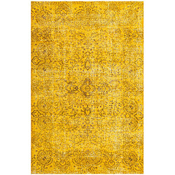 Vidal Tapis de laine 318x208 jaune Ultra Vintage 