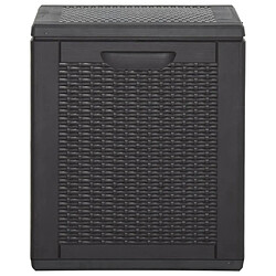 Avis Helloshop26 Coffre boîte meuble de jardin rangement 90 litres pp rotin noir 02_0013052