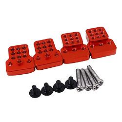 Acheter 4x Panier D'amortisseur Avant / Arrière Pour Pièces De Mise à Niveau De Voiture 1:16 WPL C24 RC Rouge