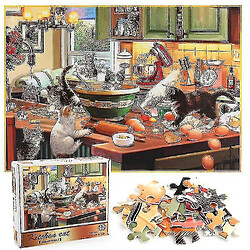 Acheter Universal Puzzle décompressé puzzle éducatif jouet, chat dans la cuisine 1000 pièces