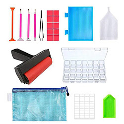 22 Pièces 5D Bricolage Diamant Peinture Accessoires Diamant Peinture Outils Kit