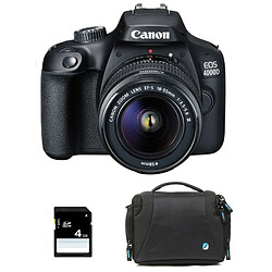 PACK CANON EOS 4000D + 18-55 III + Sac + SD 4Go