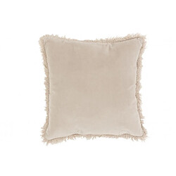 Dansmamaison Coussin Bord Long Coton/Lin Beige/Gris