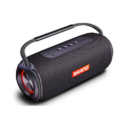 General Haut-parleur Bluetooth Big Loud 40W, batterie 18H, TWS, haut-parleur portable étanche IPX6 avec basses profondes pour fête en plein air à la maison, Bluetooth 5.0, prise en charge de la carte TF, AUX (noir)