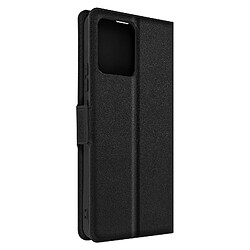 Avizar Étui Realme C30 Porte-cartes Support vidéo Double Languette noir