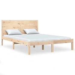 vidaXL Cadre de lit sans matelas 160x200 cm bois massif de pin