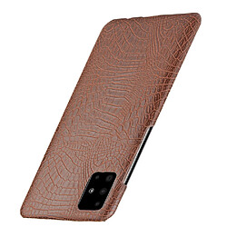 Avis Wewoo Coque Pour Galaxy A51 Antichoc Crocodile Texture PC + PU Case Brown