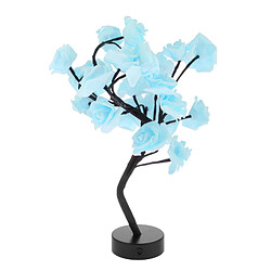 USB 24 LED Rose Tree Light Chambre Salon Saint Valentin Party Decor Bleu